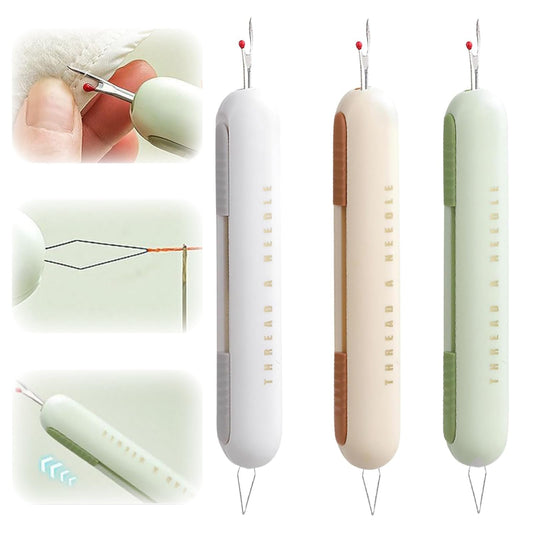 🧵2 in 1 Needle Threader Seam Ripper