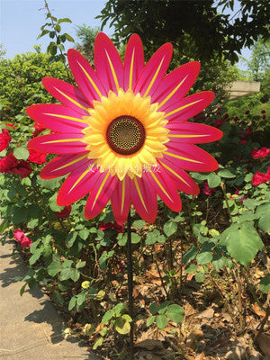 Colorful Sunflower Windmill-For Decoration Outside Yard