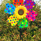 Colorful Sunflower Windmill-For Decoration Outside Yard