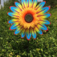 Colorful Sunflower Windmill-For Decoration Outside Yard