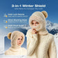 ❄️ 50% OFF – Women's 3-in-1 Knitted Beanie, Scarf & Face Cover | Warm Winter Outdoor Set