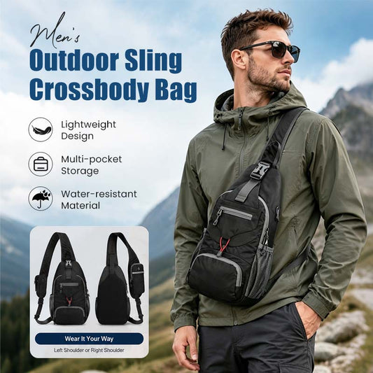 🔥 50% OFF 🎒 Unisex Outdoor Sling Crossbody Bag – Multi-Pocket, Water-Resistant & Breathable