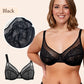 💖LAST DAY 50% OFF💖🌹Plus Size Full-Coverage Lace Support Bra – Soft Everyday Fit, C/D–H Cup