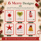 🔥🎁70% OFF!!🎅!-Ready for Christmas!🎄 🧵Merry & Bright Christmas DIY Kit– Create Beautiful Handmade Holiday Cards ✨