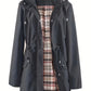 🧥LIMITED TIME 60% OFF🌧️Women's Checkered Lining Waterproof Windbreaker