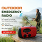 📻 50% OFF – Solar Hand-Crank Emergency Radio | AM/FM Radio, LED Torch & Emergency Power Bank