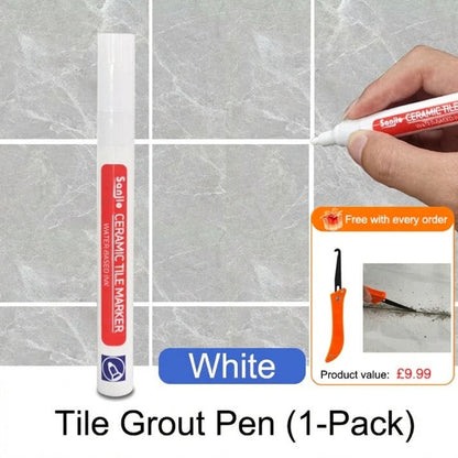 ⏳LAST DAY SALE ONLY ￡7.99!!🖌️ Anti-Mould & Waterproof Joint Pen for Ceramic Tiles! 🧱