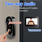 Wireless doorbell camera: 1080P, 170° angle, 4.3-inch screen, IPX65 outdoor waterproof, night vision