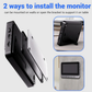 Wireless doorbell camera: 1080P, 170° angle, 4.3-inch screen, IPX65 outdoor waterproof, night vision