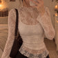 🎉This Week's Special Sales - ￡6.99✨🌸 Floral Lace Mesh Tops | Elegant Layering Set