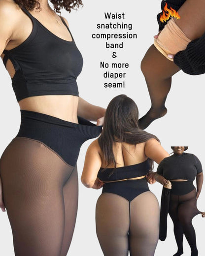 🔥Hot Sale 70% OFF!!⚡50K+ SOLD!❄️One-Seam The-original Magic Fleece Lined Leggings✨