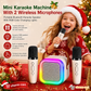 ⏳LAST DAY SALE ONLY ￡11.99!!✨🎵Mini Karaoke Machine for Kids with Wireless Microphones
