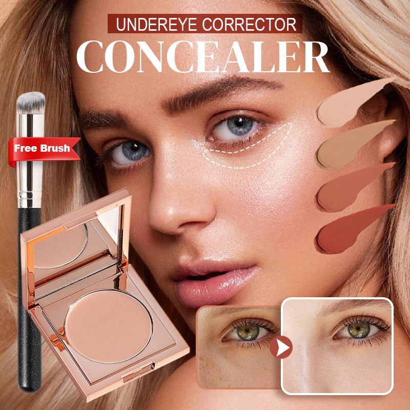 Under-eye colour corrector with free brush