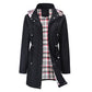 ☔ 50% OFF | Women's Waterproof Hooded Raincoat – Adjustable Waist & Plaid Lining