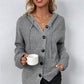 🏆LAST DAY SALE 50% OFF🔥Women's Autumn Knit Drawstring Hooded Coat