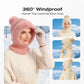 ❄️ 50% OFF – Women's 3-in-1 Knitted Beanie, Scarf & Face Cover | Warm Winter Outdoor Set