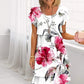 💃2026 SUMMER HOT SALE 50% OFF🌈Women's Multi-plant Floral Print Cascade Dress