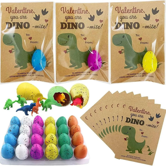 🦖Valentines Day Cards with Dinosaur Eggs