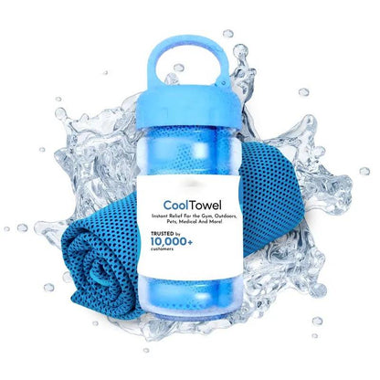 🎁Last Day Buy 1 Get 1 Free (Each only ￡3.99!!)🔥Cold Sweat Towel You Can Use Anywhere, Anytime! Reusable Soft Absorbent Cooling Portable