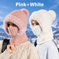 ❄️ 50% OFF – Women's 3-in-1 Knitted Beanie, Scarf & Face Cover | Warm Winter Outdoor Set