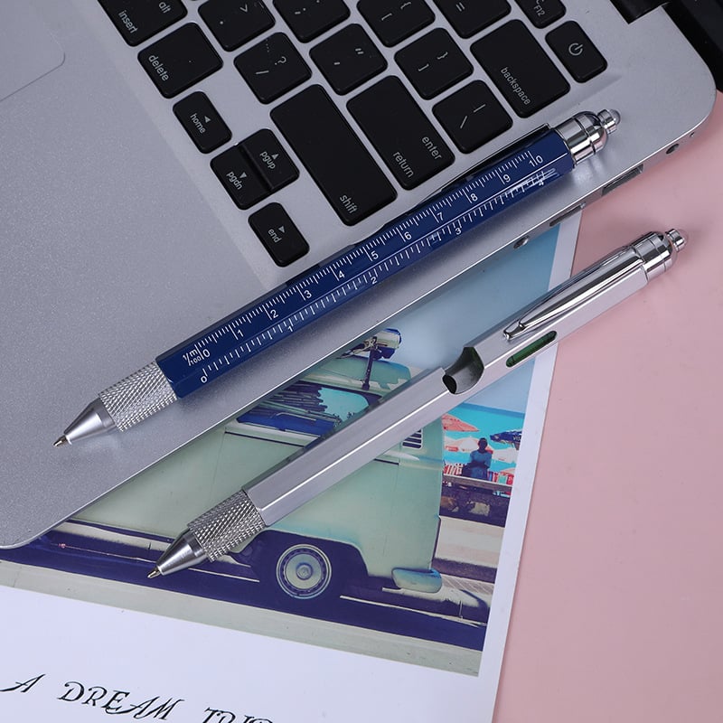 Multitool pen being used with a smartphone