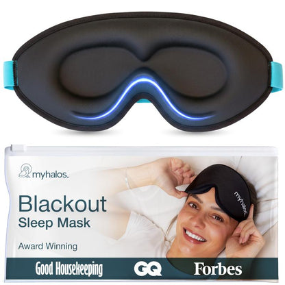 ⏳ LAST DAY SALE ONLY £6.99! 🌙 MyHalos 3D Blackout Sleep Mask | 100% Light-Blocking, Lash-Friendly & Pressure-Free Design | Lightweight Comfort for Deeper Sleep 😴