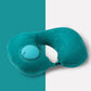 Tpu Press Inflatable U-Shaped Travel Pillow