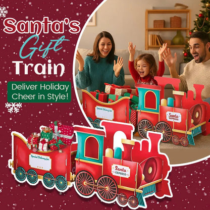 🔥 50% OFF 🎄 Santa’s Gift Train – Personalised Christmas Gift Display & Festive Decoration