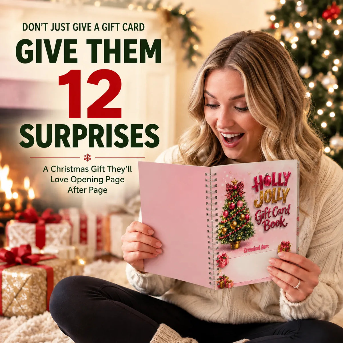 12 Page Christmas Gift Card Album