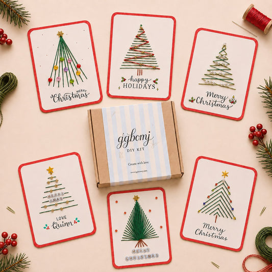 🔥🎁70% OFF!!🎅!-Ready for Christmas!🎄 🧵Merry & Bright Christmas DIY Kit– Create Beautiful Handmade Holiday Cards ✨