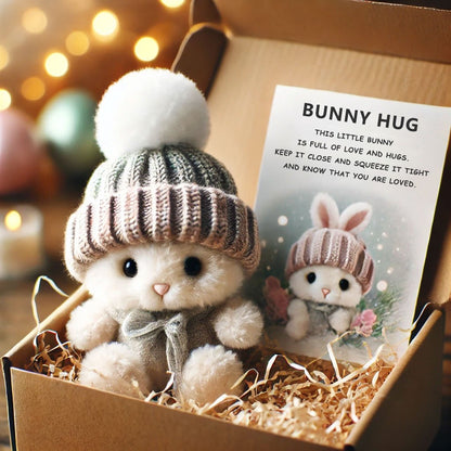 🐇Easter Promotion : BUY 3 GET 1 FREE!!🔥Handmade Lucky Comfort Bunny (with warm text card)🎁