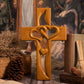 🔥LAST DAY SALE 49% OFF🔥Intertwined Hearts Wooden Cross♥