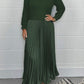 🔥 OVER 60% OFF 🍂 Women’s Round-Neck Pleated Sweatshirt Dress – Soft, Flattering & Effortlessly Chic