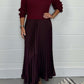 🔥 OVER 60% OFF 🍂 Women’s Round-Neck Pleated Sweatshirt Dress – Soft, Flattering & Effortlessly Chic