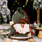 Drawstring Christmas Handmade 3D Xmas Linen Gift Bags