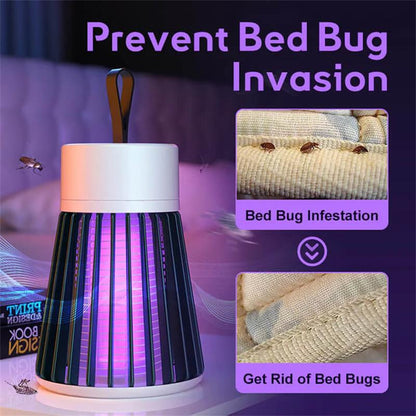 🌟LAST DAY SURPRISE PRICE: ￡8.99!!🌟LumiGlow™ Portable Mosquito Zapper – Quiet & Safe Insect Trap for Indoor & Outdoor