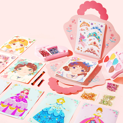 💝Hot Sale 49% OFF💝Fantasy 3-in-1 Princess Dress Up & Make Up Game Set💅2