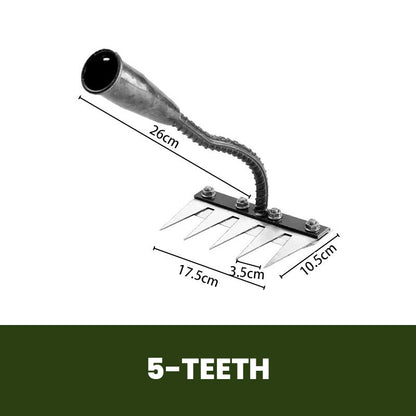 🌿 62% OFF NOW! 🧤 5/6/7/8 Weed Rakes with Carbon Steel Garden Tines – Durable, Ergonomic Grip & Efficient Weeding 🌱