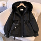 🔥 50% OFF 🧥 Women’s Mid-Length Parka – Defined Waist, Faux-Fur Detail & Practical Pockets