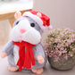 🐹 Last Day Special Price £9.99! Free Shipping！✨Talking Hamster Plush – repeats whatever you say, auto head-shaking, hilarious fun for kids & adults.🎁