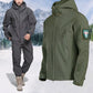 🔥 50% OFF 🧥 Men’s Windproof Waterproof Softshell Jacket – Fleece-Lined, Adjustable & Outdoor-Ready