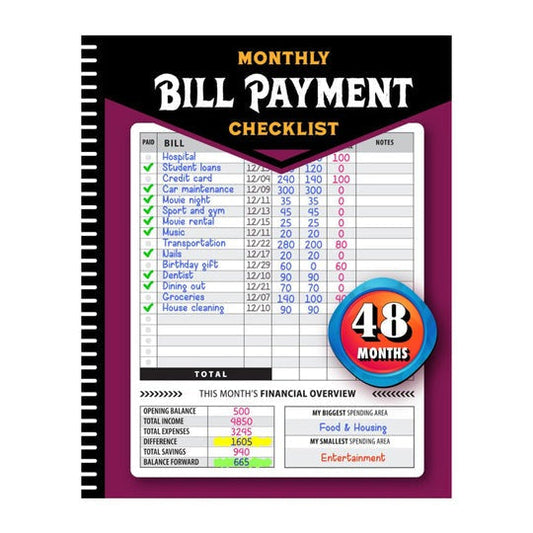 🔥Hot Sale - 49% OFF📔Bill Payment Management Book