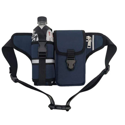 Water-Resistant Hiking Waist Pack with Bottle Holder