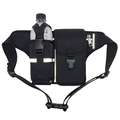 Water-Resistant Hiking Waist Pack with Bottle Holder
