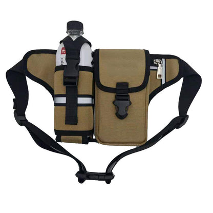 Water-Resistant Hiking Waist Pack with Bottle Holder