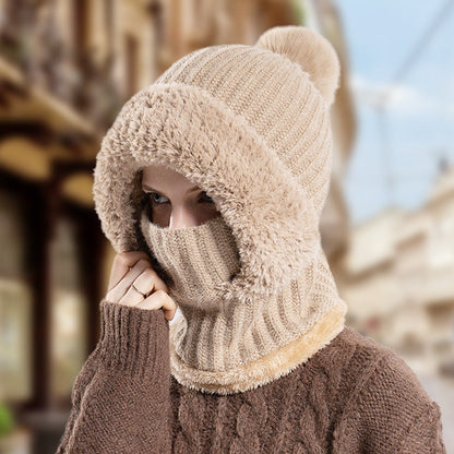 ✨Last Day Promotion 75% OFF💖Women's Winter One-Piece Knitted Beanie Scarf Mask