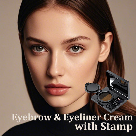 💋LAST DAY PROMOTION - BUY 1 GET 1 FREE💋Eyebrow & Eyeliner Cream with Stamp