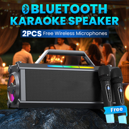 🔥LAST DAY SALE 49% OFF🔥200W Bluetooth Karaoke Speaker with Wireless Microphone