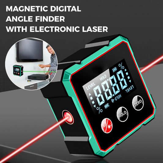 🔥This Week's Special Price: ￡11.99!!🔥Magnetic Digital Angle Finder with Electronic Laser