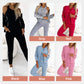 🔥 50% OFF ❤️ Women’s 3-Piece Baseball Jacket & Pants Set – Sporty, Relaxed & Effortlessly Put Together